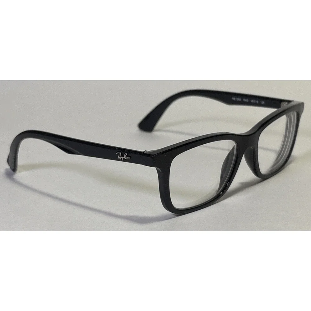 Ray-Ban Eyeglasses RB 1562 3542 Glossy Black Rectangular Frame Only 48-16-125